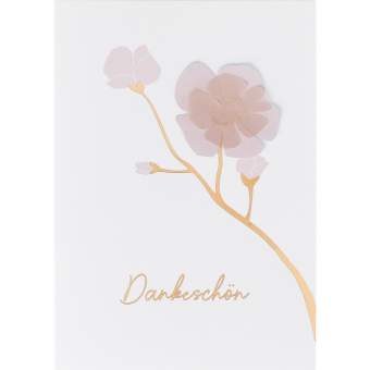 Sanfter Frühling Karte "Dankeschön" 