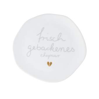 Hochzeit. Kleiner Teller "Frisch gebackenes Ehepaar" 