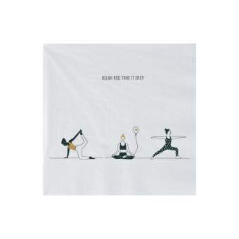 Lunchservietten "Relax and take it easy" 