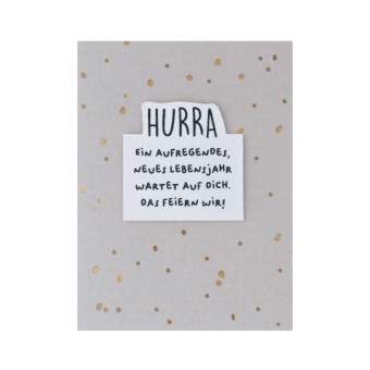 Minikarte "Hurra" 
