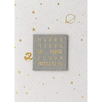 Minikarte "Hurra, hurra ein kleiner neuer Mensch ist da" 