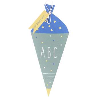 Einschulungskarte "ABC. Die Schule ruft" 