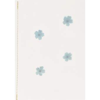 Genähte Transparentpapierkarte "Blüten" 