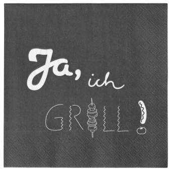 Lunchserviette "Ja, ich grill!" 