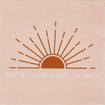 Lunchservietten "Heute: Frühstück am Bett" 