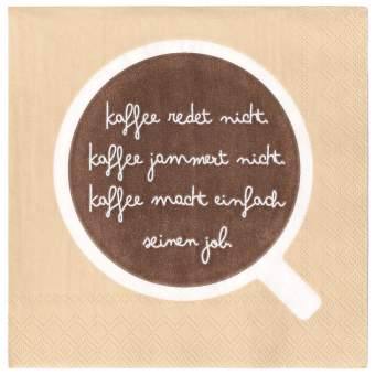 Cocktailserviette "Ich mag Kaffee" 