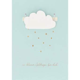 Geldgeschenke Karte "Ein kleiner Geldregen für dich" 