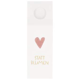 Geburtstag. Flaschengrüße "Statt Blumen" 