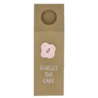 Geburtstag. Flaschengrüße "Forget the cake" 
