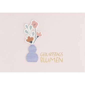 Karten. Blümchenkarte "Geburtstagsblumen" 
