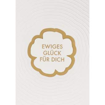 Glückwunschkarte "Ewiges Glück für dich" 