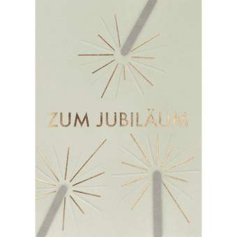Jubiläumskarte "Zum Jubiläum" 