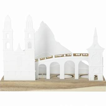 Lichtobjekt. Landsilhouette "Schweiz" 