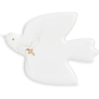 Glaubensfreude. Kleiner Porzellanteller "Taube" 