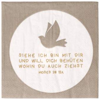 Cocktailserviette "Siehe ich bin ..." 