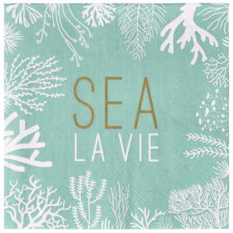 Unterwasserwelt. Lunchserviette "Sea la vie" 