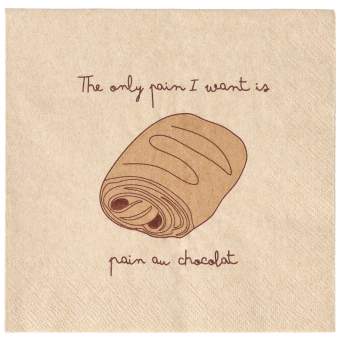 Cocktailserviette "The only pain ..." 