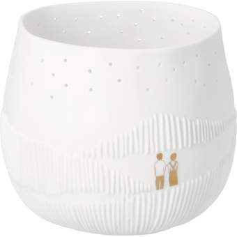 Bildergeschichten Fernweh. Teelichthalter "Nachtwanderung" 