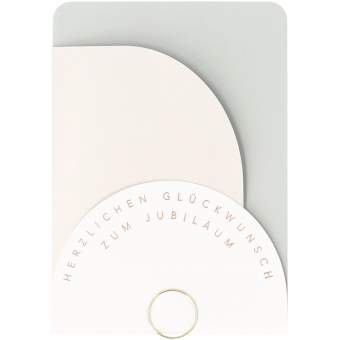 Jubiläum Klappkarte "Herzlichen Glückwunsch zum Jubiläum" 