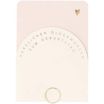 Klappkarte "Zum Geburtstag" 