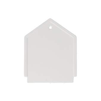 Lichtobjekt rund Krippe Stecker "Haus" mit Stern 12x14,5cm" 