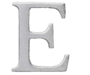 RÄDER Online-Shop | Aluminium Buchstabe "E" | online kaufen