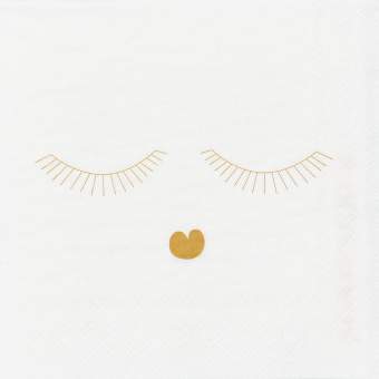 Cocktailservietten "Sonnengruß Goldy" 