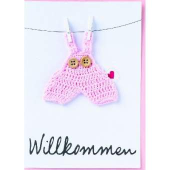 Baby Welcome Card "Willkommen" 