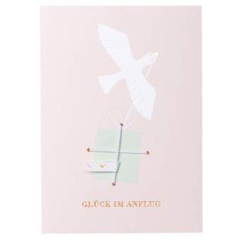 Geldgeschenkkarte. "Glück im Anflug" 