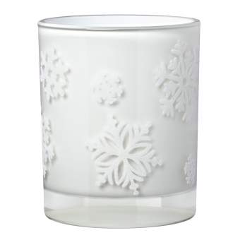 Beflocktes Poesielicht "Schneeflocken" 