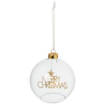 Weihnachtsbaumkugel "Merry Christmas" 