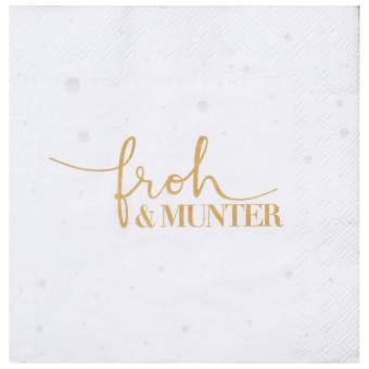 Weihnachtsservietten "froh & munter" 