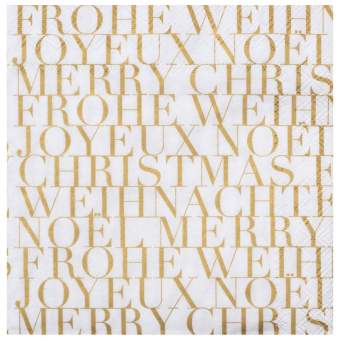 Weihnachtsservietten "Frohe Weihnachten" 