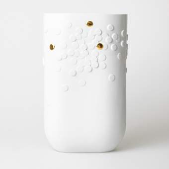 Goldener Punkt. Vase "Bodenvase" 