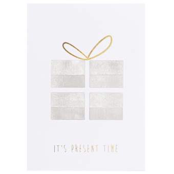 Xmas Zenpapier Karte "It's present time" 