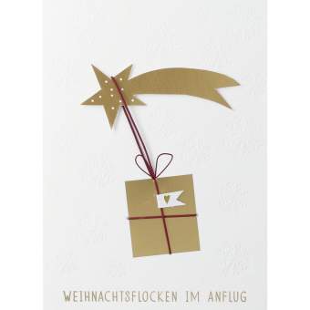 Wunscherfüller Karte "Weihnachtsflocken" 