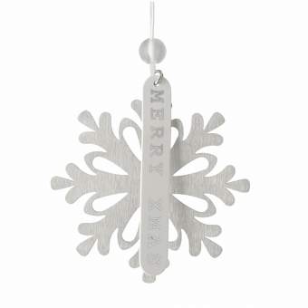 Eisblumen. Anhänger "Merry Xmas" 