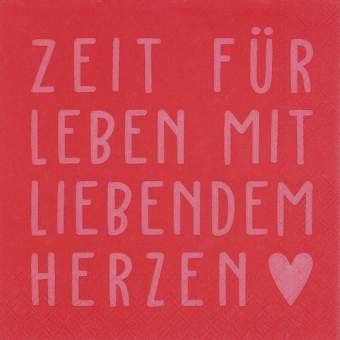 Cocktailservietten "Zeit für Leben" 