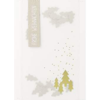 Weihnachtstütchen Karte "Frohe Weihnachten" 