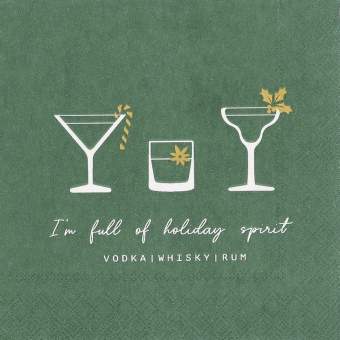 Cocktailservietten "Holiday spirit" 
