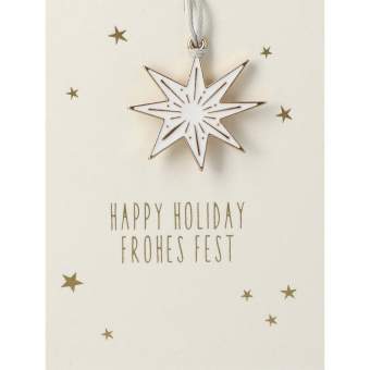 Mini-Ornament Karte "Stern" 
