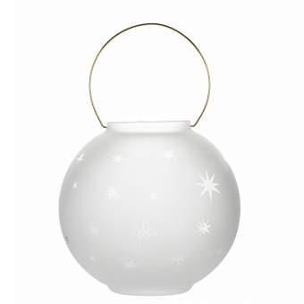 Gefrostetes Glaswindlicht "Stern" 