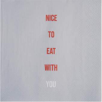 Servietten "Nice to eat with you" 