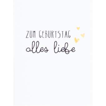 Minikarten "Zum Geburtstag alles Liebe" 