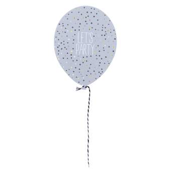 Wunschballon Karte "Let's party" 