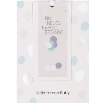 Lesezeichenkarte "Willkommen Baby" 