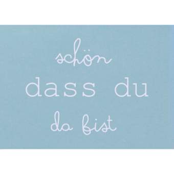 Freundschaftskarte "Schön, dass du da bist" 