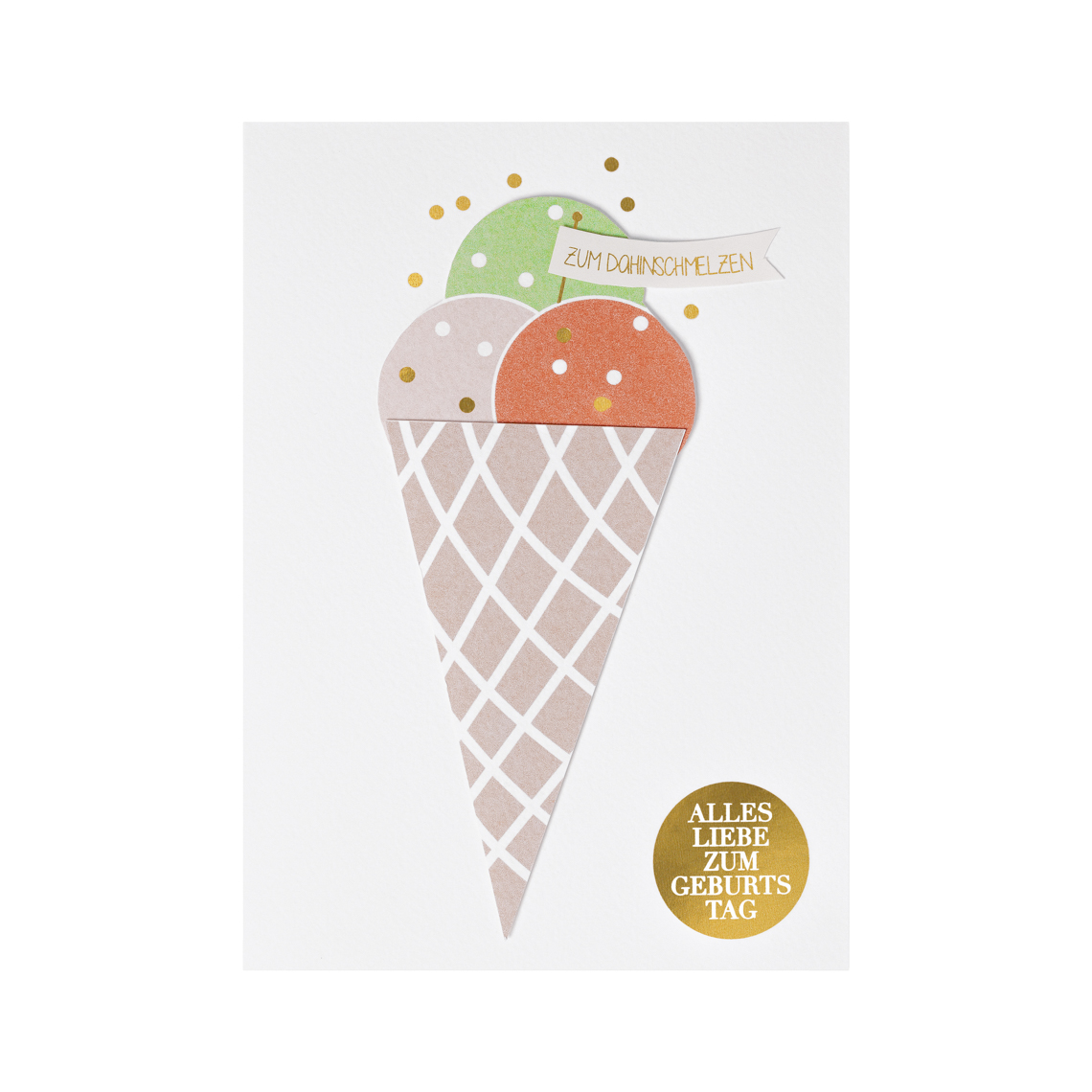 Eiskarte "Alles Liebe zum Geburtstag" 