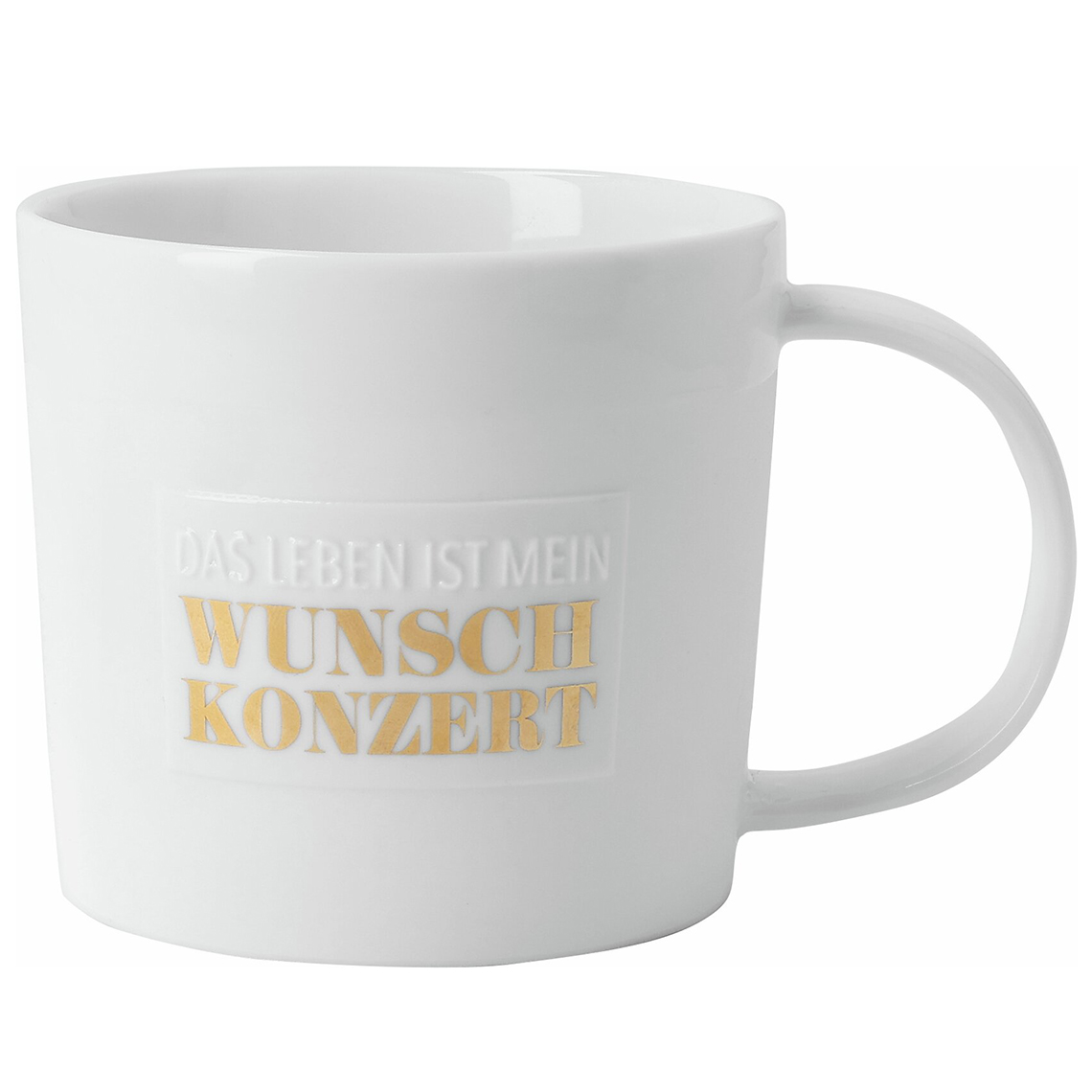 Poesietasse. "Das Leben ist mein Wunschkonzert" 