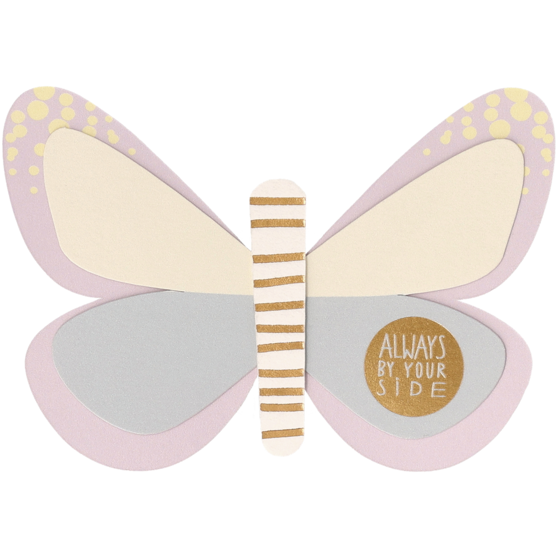 Kleiner Gruß. Schmetterling Clip "Always by your side" 